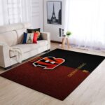 Cincinnati Bengals Area Rug Nfl Football Rug Regtangle Carpet Floor Decor Home Decor 0