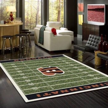 Cincinnati Bengals Area Rug Nfl Football Team Logo Carpet Living Room Rugs Rug Regtangle Carpet Floor Decor Home Decor V8312 0