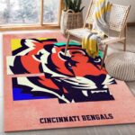 Cincinnati Bengals Banner Nfl 10 Area Rug Living Room And Bed Room Rug Rug Regtangle Carpet Floor Decor Home Decor 0