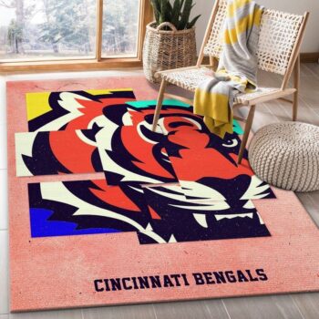 Cincinnati Bengals Banner Nfl 10 Area Rug Living Room And Bed Room Rug Rug Regtangle Carpet Floor Decor Home Decor 0