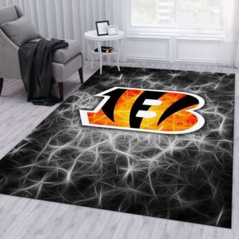 Cincinnati Bengals Banner Nfl 13 Area Rug Living Room And Bed Room Rug Rug Regtangle Carpet Floor Decor Home Decor 0