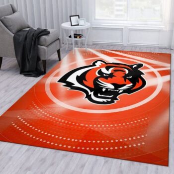 Cincinnati Bengals Banner Nfl 19 Area Rug Living Room And Bed Room Rug Rug Regtangle Carpet Floor Decor Home Decor 0