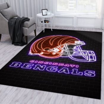 Cincinnati Bengals Banner Nfl 2 Area Rug Living Room And Bed Room Rug Rug Regtangle Carpet Floor Decor Home Decor 0