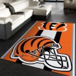 Cincinnati Bengals Banner Nfl 21 Area Rug Living Room And Bed Room Rug Rug Regtangle Carpet Floor Decor Home Decor 0