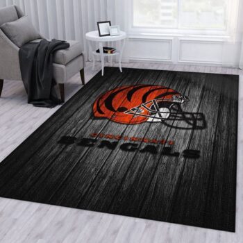 Cincinnati Bengals Banner Nfl 23 Area Rug Living Room And Bed Room Rug Rug Regtangle Carpet Floor Decor Home Decor 0