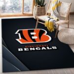 Cincinnati Bengals Banner Nfl 9 Area Rug Living Room And Bed Room Rug Rug Regtangle Carpet Floor Decor Home Decor 0