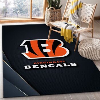 Cincinnati Bengals Banner Nfl 9 Area Rug Living Room And Bed Room Rug Rug Regtangle Carpet Floor Decor Home Decor 0