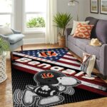 Cincinnati Bengals Nfl Area Rugs American Flag Snoopy Living Room Carpet Team Logo Sports Rug Regtangle Carpet Floor Decor Home Decor 0