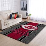 Cincinnati Reds Mlb Area Rugs Baseball Living Room Carpet Team Logo Wooden Style Home Rug Regtangle Carpet Floor Decor Home Decor 0