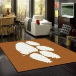 Clemson Tigers Area Rug Living Room Rug Home Decor Football Floor Decor Rb7a8e7e6883 0