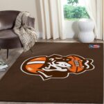 Cleveland Browns Area Rug Nfl Football Team Logo Carpet Living Room Rugs Rug Regtangle Carpet Floor Decor Home Decor V1767 0