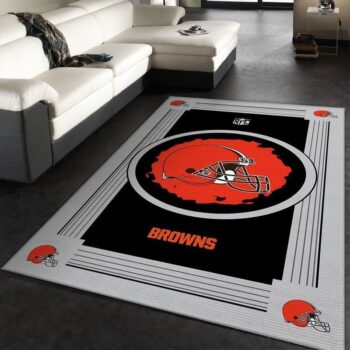 Cleveland Browns Nfl 15 Area Rug Living Room And Bed Room Rug Rug Regtangle Carpet Floor Decor Home Decor 0