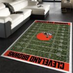 Cleveland Browns Nfl 3 Area Rug Living Room And Bed Room Rug Rug Regtangle Carpet Floor Decor Home Decor 0