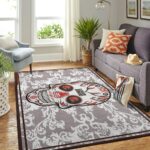 Cleveland Browns Nfl Area Rugs Skull Flower Style Living Room Carpet Sports Rug Regtangle Carpet Floor Decor Home Decor 0