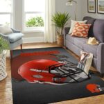 Cleveland Browns Nfl Area Rugs Team Logo Helmet Living Room Carpet Sports Rug Regtangle Carpet Floor Decor Home Decor 0