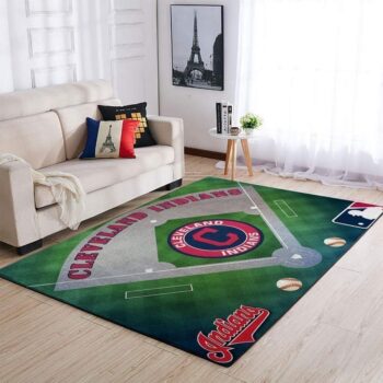 Cleveland Indians Area Rug Mlb Baseball Team Logo Carpet Living Room Rugs Rug Regtangle Carpet Floor Decor Home Decor V5570 0