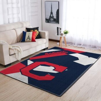 Cleveland Indians Area Rug Mlb Baseball Team Logo Carpet Living Room Rugs Rug Regtangle Carpet Floor Decor Home Decor V5575 0