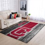 Cleveland Indians Mlb Team Logo Area Rugs Wooden Style Living Room Carpet Sports Rug Regtangle Carpet Floor Decor Home Decor 0