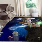 Cleveland Indians Mlb Team Logo Wooden Style Style Nice Gift Home Decor Rectangle Area Rug Living Room Rug Home Decor 0