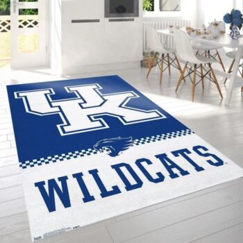 Collegiate University Of Kentucky Wildcats Logo Area Rug For Gift Livi 0