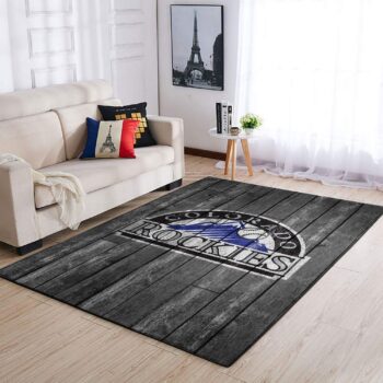 Colorado Rockies Mlb Area Rugs Baseball Living Room Carpet Team Logo Wooden Home Rug Regtangle Carpet Floor Decor Home Decor 0