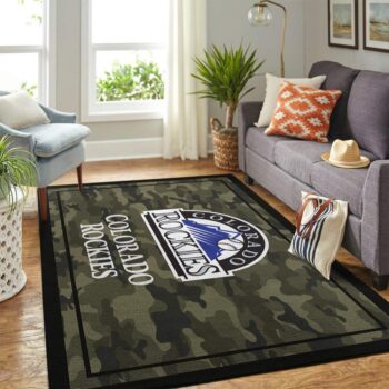 Colorado Rockies Mlb Area Rugs Camo Style Living Room Carpet Team Logo Home Rug Regtangle Carpet Floor Decor Home Decor 0