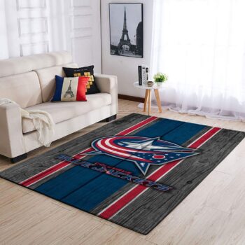 Columbus Blue Jackets Nhl Area Rugs Team Logo Living Room Carpet Sports Rug Regtangle Carpet Floor Decor Home Decor 0