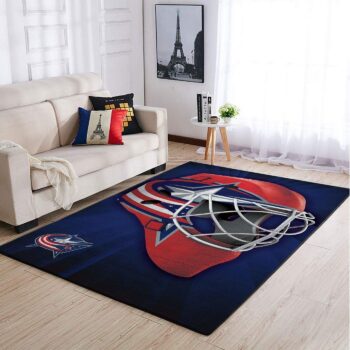 Columbus Blue Jackets Nhl Area Rugs Team Logo Style Living Room Carpet Sports Rug Regtangle Carpet Floor Decor Home Decor 0