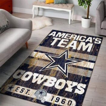 Dallas Cowboys Area Rug Living Room Rug Home Decor Football Home Decor 0