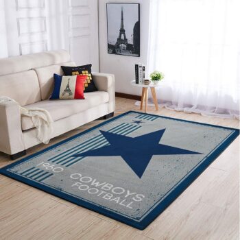 Dallas Cowboys Nfl Area Rugs Retro Style Living Room Carpet Team Logo Sports Rug Regtangle Carpet Floor Decor Home Decor 0