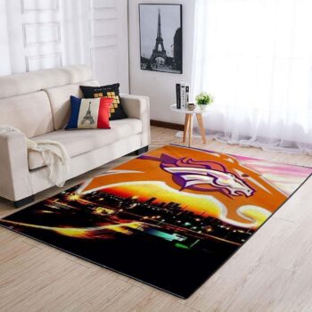 Denver Broncos Area Rug Living Room Rug Home Decor Nfl Football Floor Decor 1190910 0