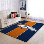 Denver Broncos Area Rug Living Room Rug Home Decor Nfl Football Floor Decor 190910 0