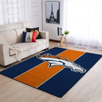 Denver Broncos Area Rug Living Room Rug Home Decor Nfl Football Floor Decor 190910 0