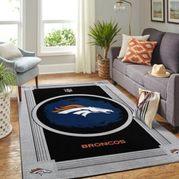 Denver Broncos Area Rug Nfl Football Team Logo Carpet Living Room Rugs Rug Regtangle Carpet Floor Decor Home Decor V8333 0