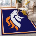 Denver Broncos Nfl 23 Area Rug Living Room And Bed Room Rug Rug Regtangle Carpet Floor Decor Home Decor 0