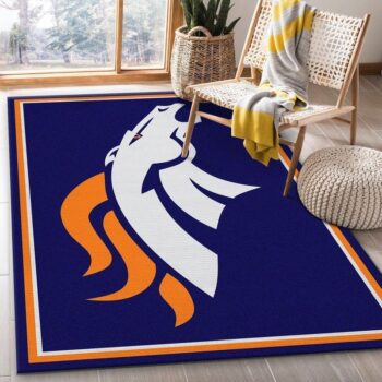 Denver Broncos Nfl 23 Area Rug Living Room And Bed Room Rug Rug Regtangle Carpet Floor Decor Home Decor 0