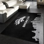 Denver Broncos Nfl 34 Area Rug Living Room And Bed Room Rug Rug Regtangle Carpet Floor Decor Home Decor 0