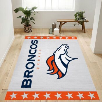 Denver Broncos Nfl 7 Area Rug Living Room And Bed Room Rug Rug Regtangle Carpet Floor Decor Home Decor 0