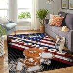 Denver Broncos Nfl Area Rugs American Flag Snoopy Living Room Carpet Team Logo Sports Rug Regtangle Carpet Floor Decor Home Decor 0