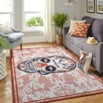 Denver Broncos Nfl Area Rugs Skull Flower Style Living Room Carpet Sports Rug Regtangle Carpet Floor Decor Home Decor 0