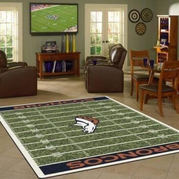 Denver Broncos Rug Football Rug Rug Regtangle Carpet Floor Decor Home Decor 0