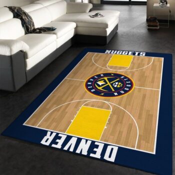 Denver Nuggets Nba 1 Area Rug Living Room And Bed Room Rug Rug Regtangle Carpet Floor Decor Home Decor 0