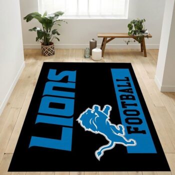 Detroit Lions Football Nfl 1 Area Rug Living Room And Bed Room Rug Rug Regtangle Carpet Floor Decor Home Decor 0