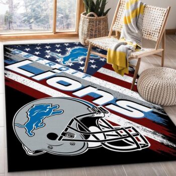 Detroit Lions Football Nfl 12 Area Rug Living Room And Bed Room Rug Rug Regtangle Carpet Floor Decor Home Decor 0