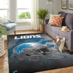 Detroit Lions Nfl Area Rugs Team Helmet Living Room Carpet Sports Rug Regtangle Carpet Floor Decor Home Decor 0