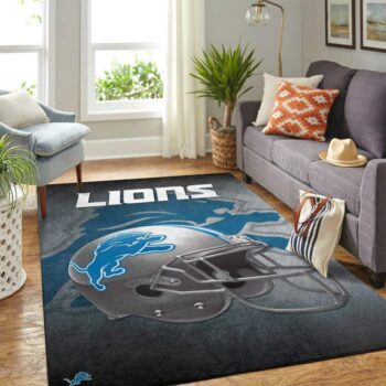Detroit Lions Nfl Area Rugs Team Helmet Living Room Carpet Sports Rug Regtangle Carpet Floor Decor Home Decor 0