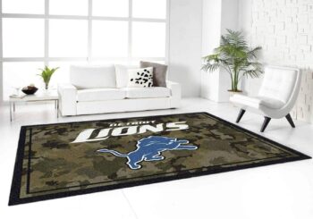Detroit Lions Rug Football Rug Rug Regtangle Carpet Floor Decor Home Decor 0