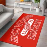 Detroit Red Wings Area Rugs Nhl Hockey Living Room Carpet Team Logo Floor Home Decor Rug Regtangle Carpet Floor Decor Home Decor 0