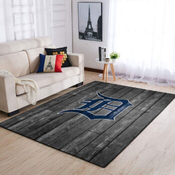 Detroit Tigers Mlb Area Rugs Baseball Living Room Carpet Team Logo Wooden Home Rug Regtangle Carpet Floor Decor Home Decor 0