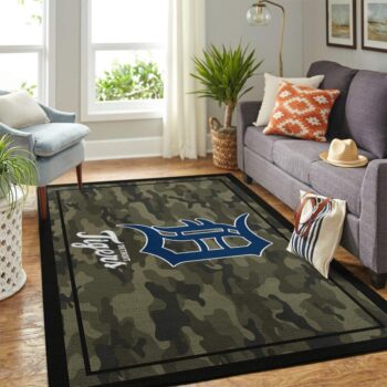 Detroit Tigers Mlb Area Rugs Camo Style Living Room Carpet Team Logo Home Rug Regtangle Carpet Floor Decor Home Decor 0